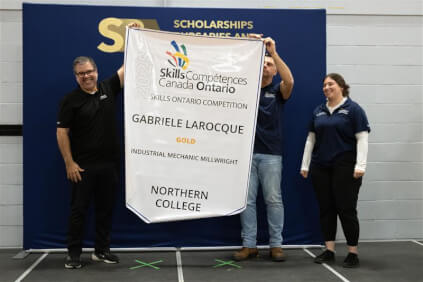 Gabrielle Larocque Received Special Recognition at the Fall SBA Ceremony at the Timmins Campus